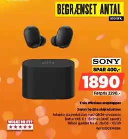 Power Sony True Wireless ørepropper tilbud