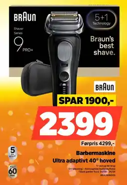 Power Braun shaver series 9 pro+ tilbud