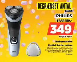 Power Philips rustfrit barbersystem tilbud