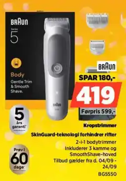 Power Braun kropstrimmer tilbud