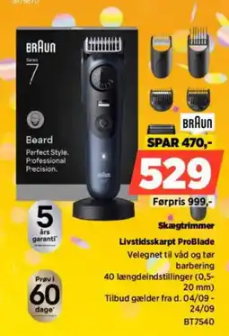 Power Braun skægtrimmer tilbud