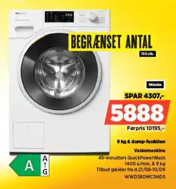 Power Miele Vaskemaskine tilbud
