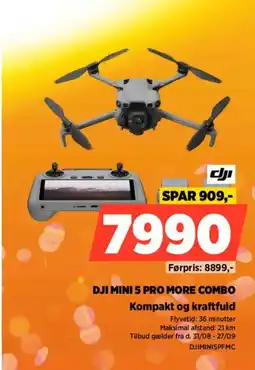 Power Dji mini 5 pro more combo tilbud