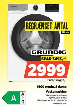Power Grundig Vaskemaskine tilbud