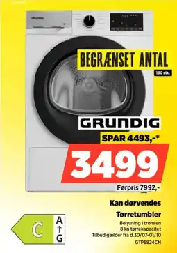 Power Grundig tørretumbler tilbud