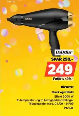 Power BaByliss Hårtørrer tilbud
