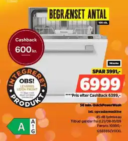 Power Miele int. opvaskemaskine tilbud