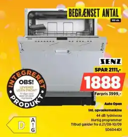 Power Senz int. opvaskemaskine tilbud