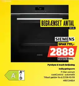 Power Siemens indbygningsovn tilbud