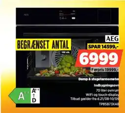 Power Aeg damp & stegetermometer indbygningsovn tilbud