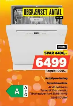 Power Miele Opvaskemaskine tilbud