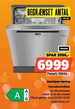 Power Miele Opvaskemaskine tilbud