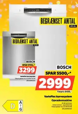 Power Bosch Opvaskemaskine tilbud