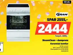 Power Gram SteamClean - damprens keramisk komfur tilbud