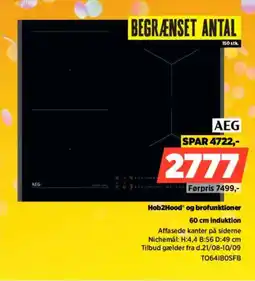 Power AEG 60 cm induktion tilbud
