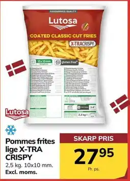 Dagrofa Food Service Lutosa Pommes frites lige X-TRA CRISPY tilbud