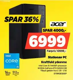 Power Acer Stationær PC tilbud