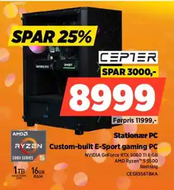 Power Cepter Custom-built E-Sport gaming PC tilbud