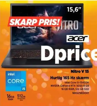 Power Acer Nitro V 15 tilbud