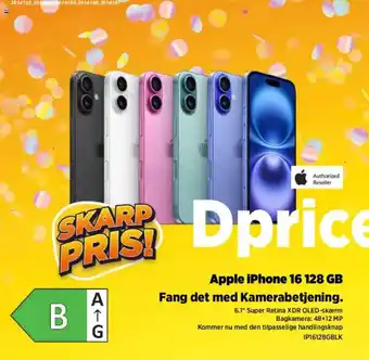 Power Apple iPhone 16 128 GB tilbud
