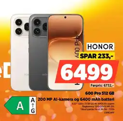 Power Honor 600 Pro 512 GB tilbud