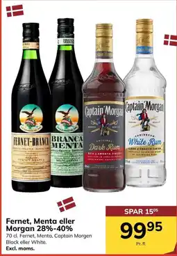 Dagrofa Food Service Fernet, Menta eller Morgan tilbud