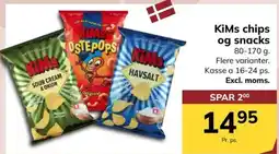 Dagrofa Food Service KiMs chips og snacks tilbud