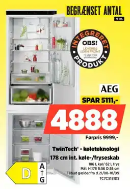 Power AEG TwinTech - køleteknologi tilbud