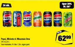Calle Pepsi, Mirinda el. Mountain Dew tilbud