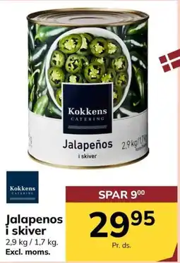Dagrofa Food Service Kokkens Jalapeños i skiver tilbud