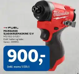 Davidsen Milwaukee slagskruemaskine 12 v tilbud