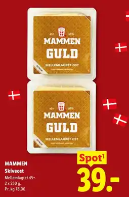 Lidl Mammen Skiveost tilbud