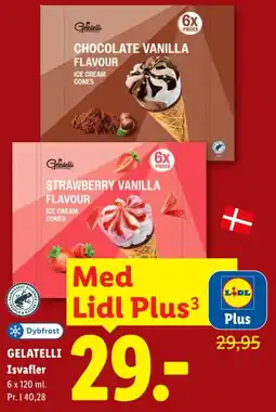 Lidl Gelatelli Isvafler tilbud