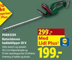 Lidl Parkside batteridreven hækkeklipper 20 V tilbud
