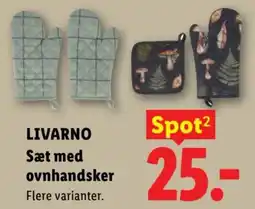 Lidl Livarno Sæt med ovnhandsker tilbud