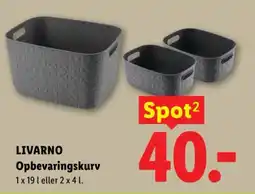 Lidl Livarno Opbevaringskurv tilbud