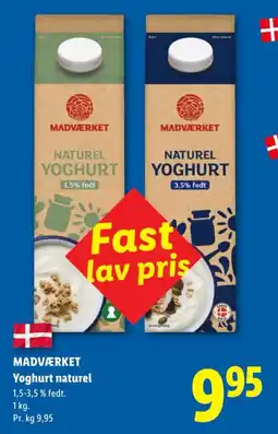 Lidl Madværket Yoghurt naturel tilbud