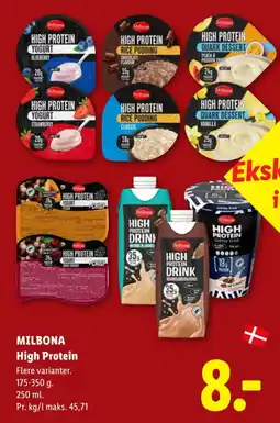 Lidl Milbona High Protein tilbud