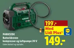 Lidl Parkside batteridreven kompressor og luftpumpe 20 V tilbud