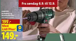Lidl Parkside 3in1 slagbore- og skruemaskine 20 V tilbud
