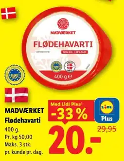 Lidl Madværket Fløde Havarti tilbud