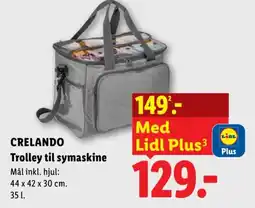 Lidl Crelando Trolley til symaskine tilbud