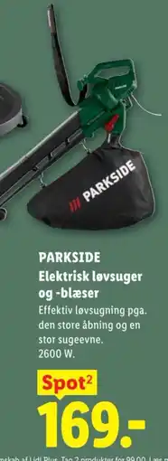 Lidl Parkside elektrisk løvsuger og -blæser tilbud