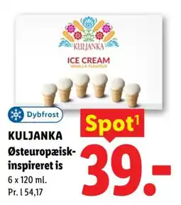 Lidl Kuljanka ice cream vanilla flavour tilbud