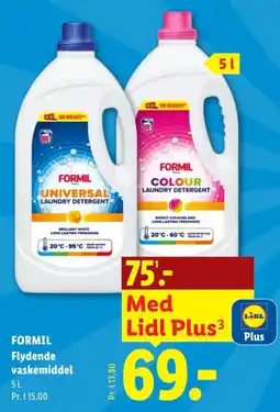 Lidl Formil flydende vaskemiddel tilbud