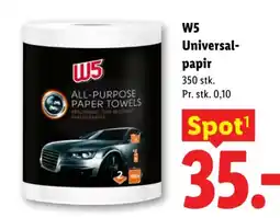 Lidl W5 universal-papir tilbud