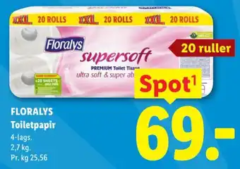 Lidl Floralys Toilet Papir tilbud