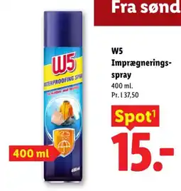 Lidl W5 imprægnerings-spray tilbud