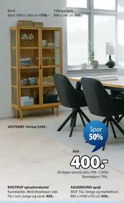JYSK Stol tilbud