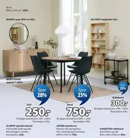JYSK Klarup spisebordsstol tilbud